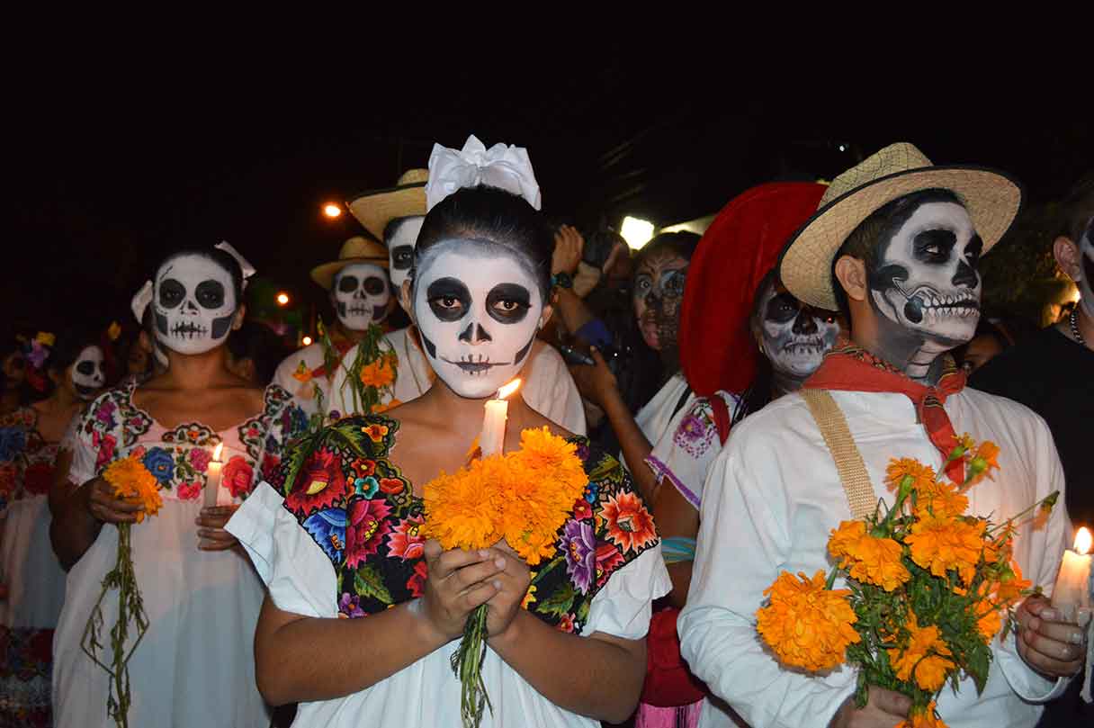 Los Dias de los Muertos in Mexico Tag der Toten